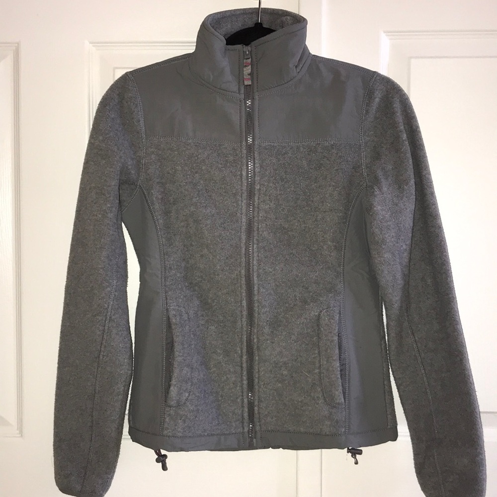 NWOT Aeropostale Grey Fleece Windproof Jacket
